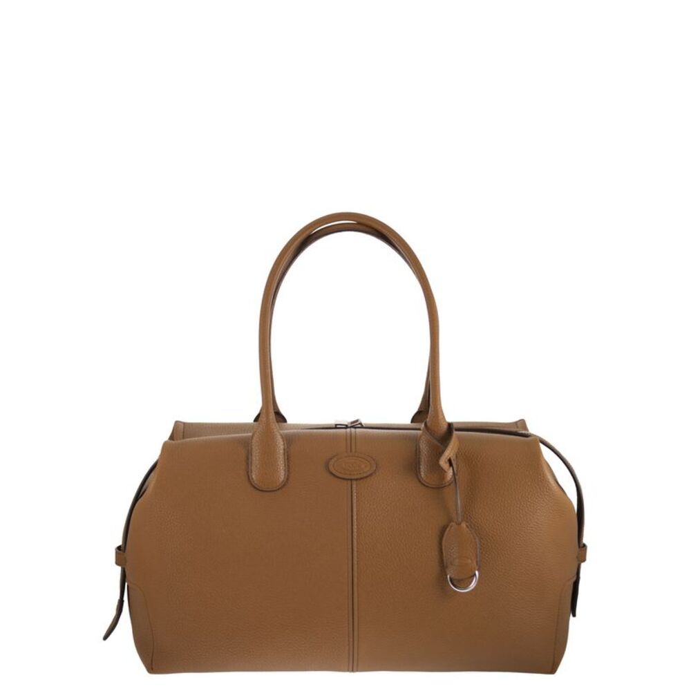 Tod's Men Hammered Calfskin Leather Travel Bag
